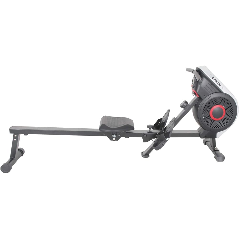 Daiko Rowing Machine, Rowing, Quiet, Beautiful Legs, Magnet + Wind Pressure Load, 8 Manual Load Levels, Folding, Home Use DK-7115