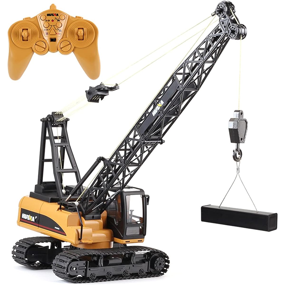 1:14 RC Car Toy 15ch 2.4GHz RC Alloy Crane Engineering Truck RTR Can Be Used Boom Hook Mechanical Sound RC Toy