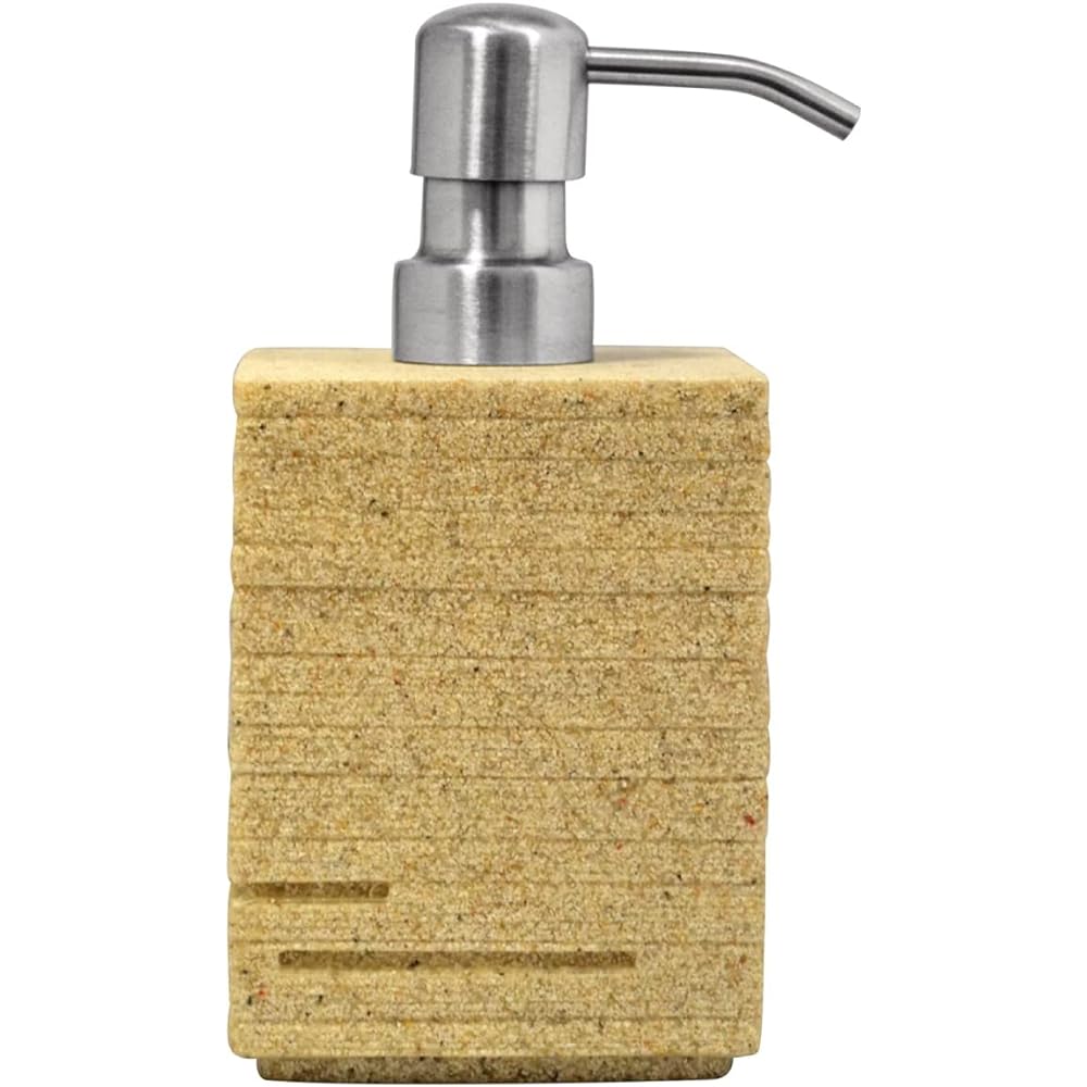 RIDDER Soap Dispenser Brick, Dispenser, Refillable Bottle, Stylish, Bathroom Amenities, Washbasin, Eco, Hand Soap, Gray, 8 x 16.5 x 8 cm, RI22150507