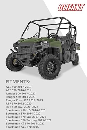 Starter for Polaris Ranger 570 Sportsman 570 RZR 570 X2 ACE 570 Sportsman 450 2016-2022 4013015 4014909 Olifant