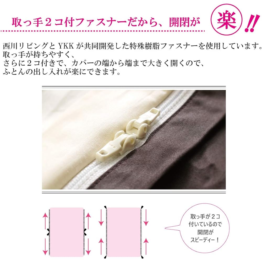 nishikawa [Nishikawa] Duvet Cover Single Beige Queen 210 x 210cm Mee ME40 Made in Japan Antibacterial Treatment Preshrunk Simple Border 218790715