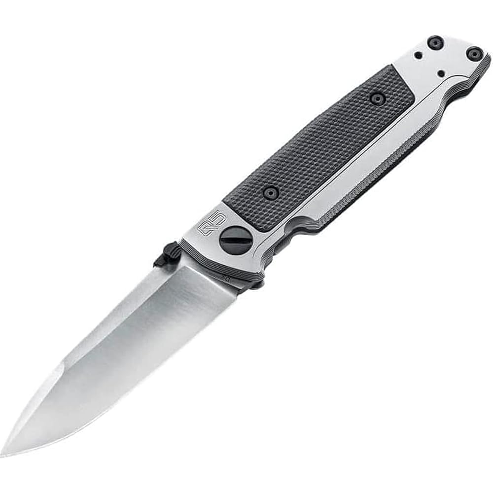 [Domestic regular product] UMAREX WALTHER Q5 FRAME FOLDER SATIN folding knife mountain climbing outdoor camping survival D2 steel material UMA50857