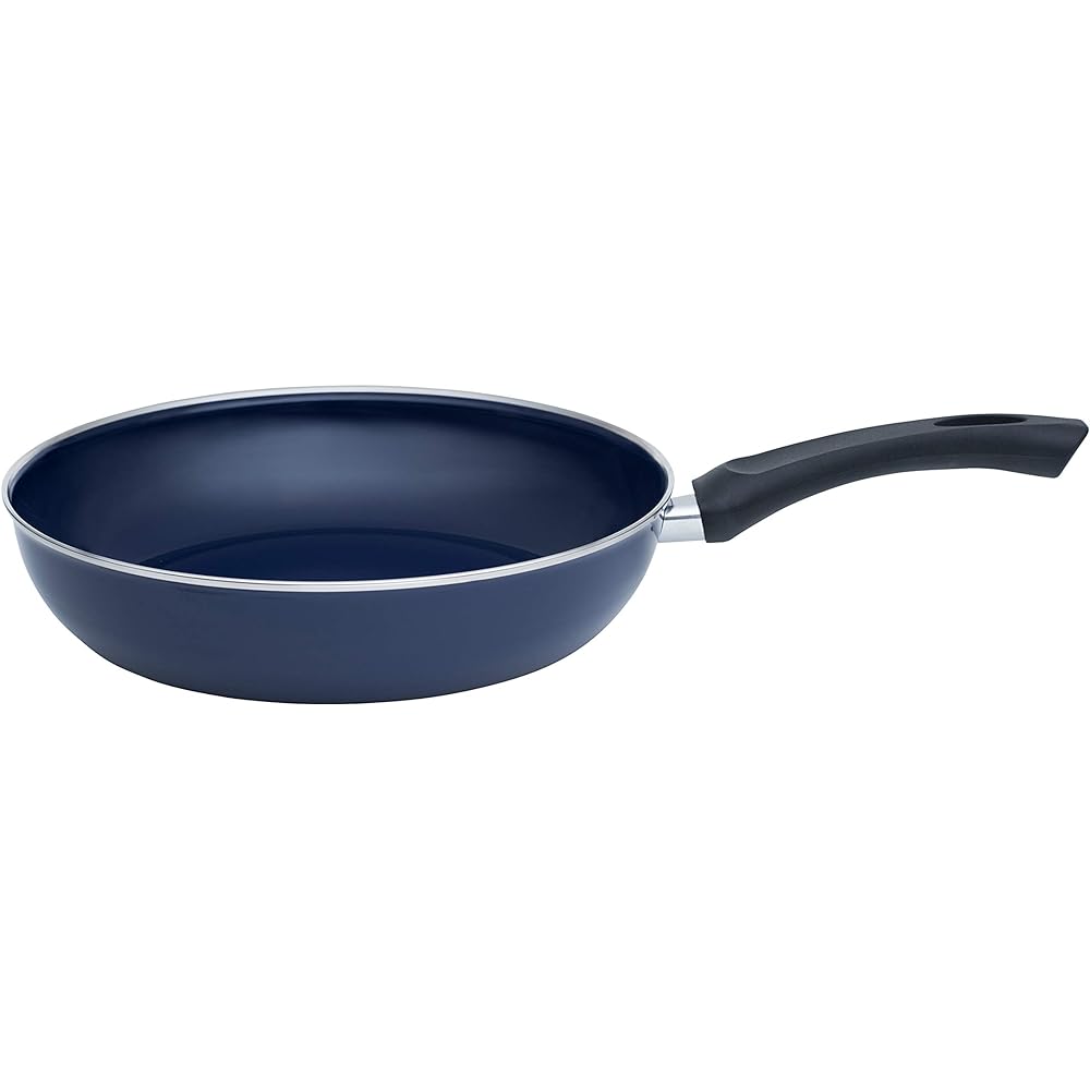 RIESS One Hand Pot Cobalt Blue 1kg Oma`s Enamel Pot 28cm 0057-012