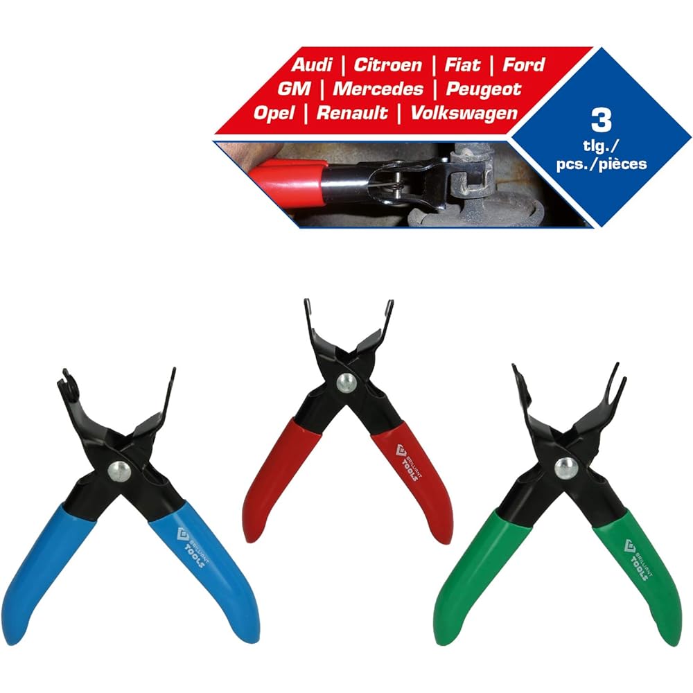 KS Tools Fuel Line Unlock Pliers Set of 3 BT531000