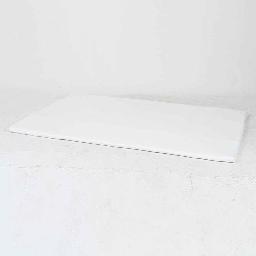 Fuji Boeki Memory Foam Mattress Double with Rubber on Four Corners Thickness 4cm White 37402