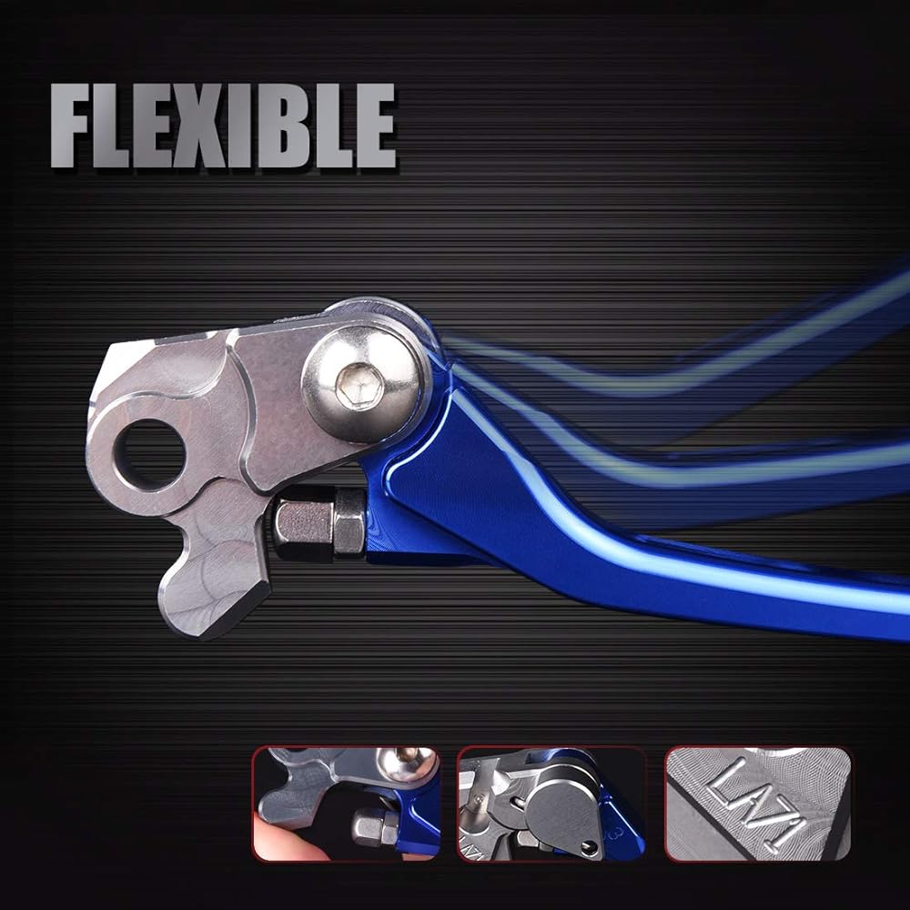 Blue Pivot Dirt Bike Motorcross Motorcycle Brake Clutch Levers for YAMAHA TTR230 2005-2015, YZ80/YZ85 2001-2014