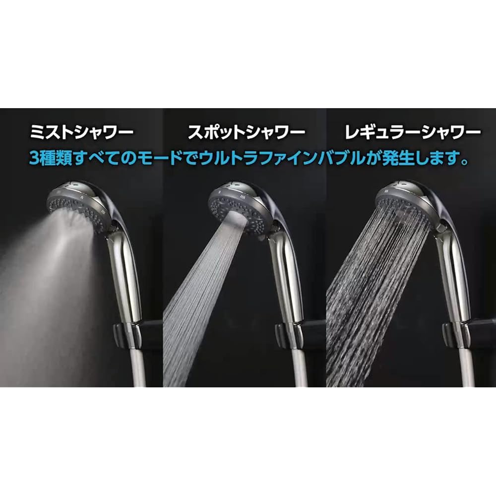 KVK Ultra Fine Bubble Shower Head PZS370T Plated