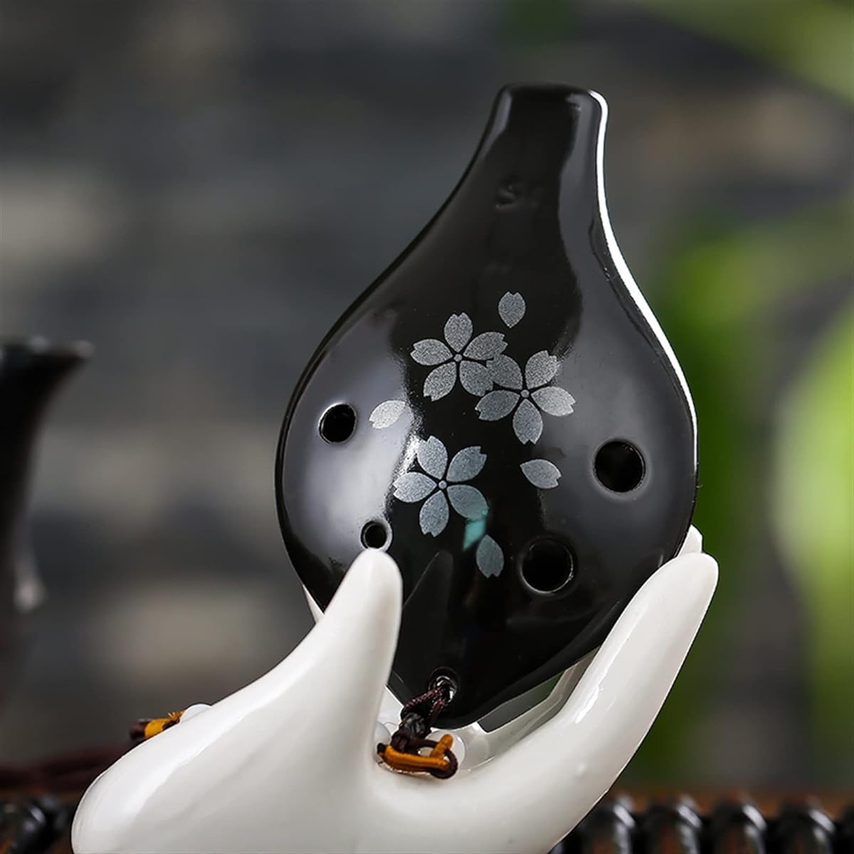 Beginner Student Adult Ocarina Musical Instrument 6 Holes Ceramic Ocarina 6 Holes Treble SC Tune Tao Xun Ocarina Musical Instrument