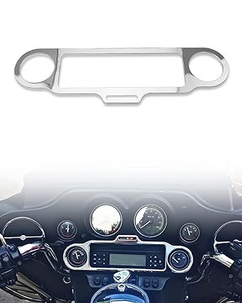 9 Pieces Stereo Accent Speedometer Speaker Trim Ring Kit for Harley-Davidson Electra Street Road Glide 1986-2013