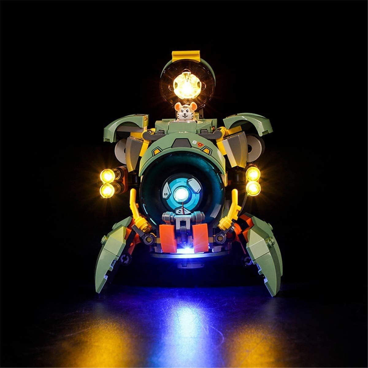 T-Club LED Light Kit for Lego Overwatch Wrecking Ball 75976 Lighting Kit Compatible with Lego 75976 (Lego Set Not Included)