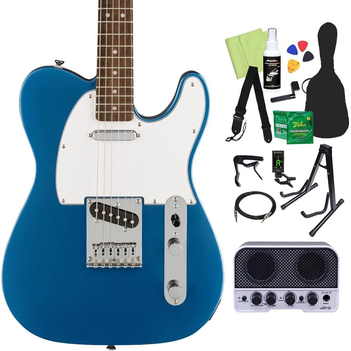 Squier by Fender Affinity Series Telecaster 14-piece electric guitar beginner set [with Bluetooth mini amp] LPB Telecaster Squier/Squier
