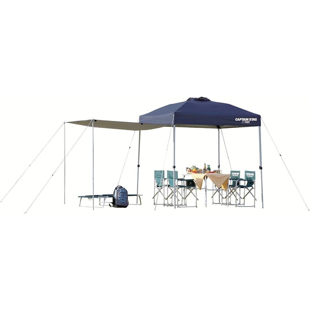CAPTAIN STAG Tent Tarp Sun Shelter Side Panel UV-S Navy M-328