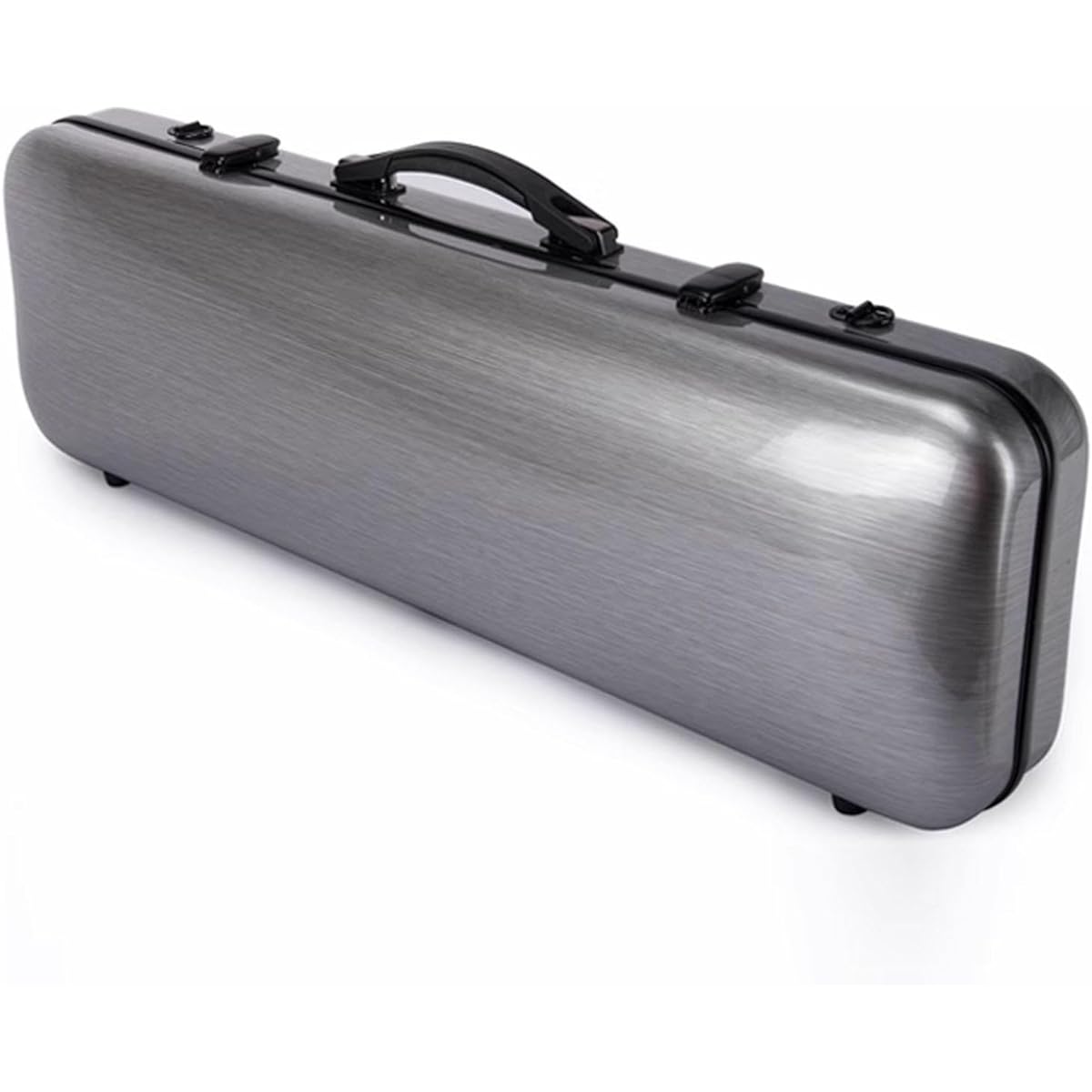 Violin Case, 4/4 Full Size Violin Hard Case, Portable Lightweight Violin Case Backpack, Carbon Fiber Violin Backpack with Professional Handle and Built-in Hygrometer, Violin Protection Box, Carry-On, Silver