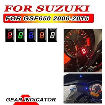Digital Meter Display Gear Indicator Suzuki GSF650 GSF 650 2006 2007 2008 2009-2014 2015 Motorcycle Accessories 1-6 Speed Gear Indicator Meter Indicator Meter Display