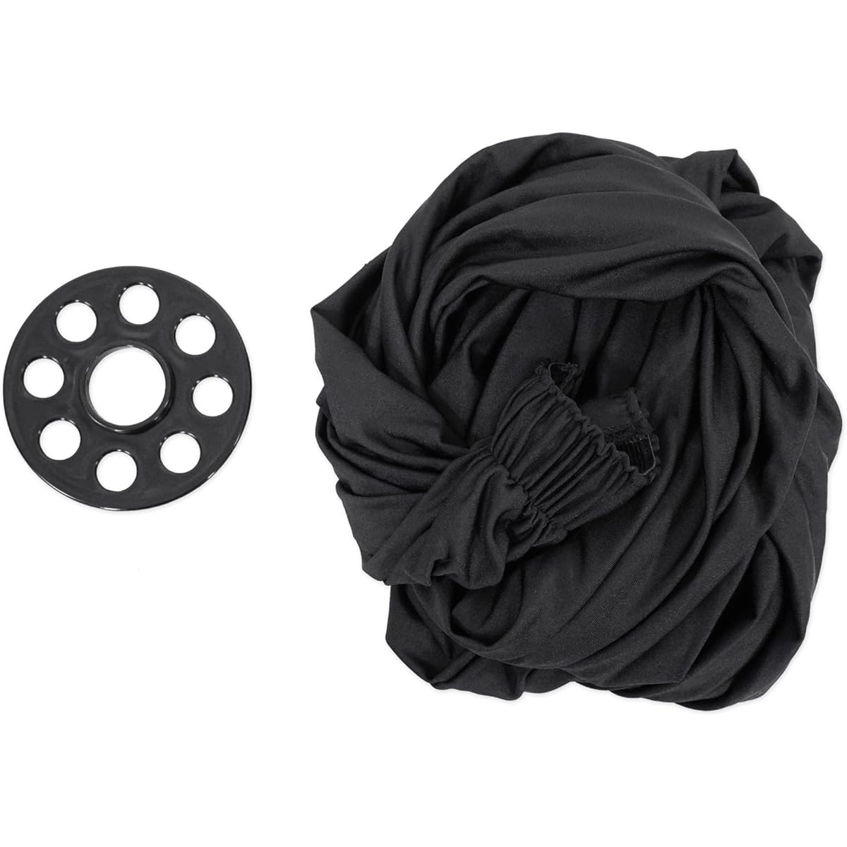 Rockville RSC7B Black Tripod PA Speaker Stand Scrim Cloth + 2 Carry Bags