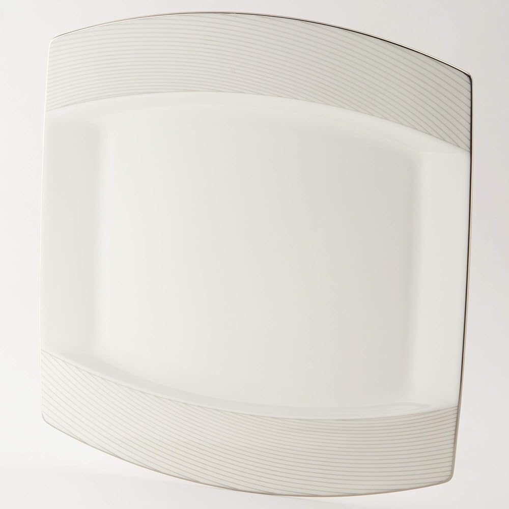 NARUMI Plate Opera Stripe Silver 27cm A La Carte 50811-5363