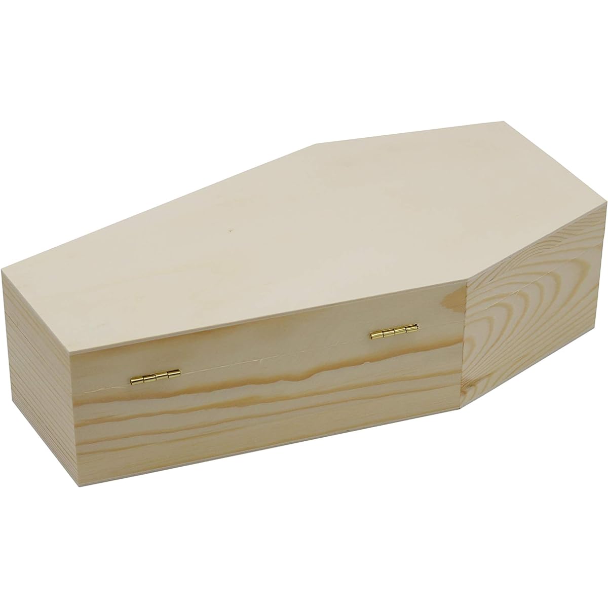 Creative Hobbies Large 12" Halloween Coffin Box Fillable Hinged Box Halloween Decorations Party Favors Gothic Decor Coffee Ring Box Pet Casket