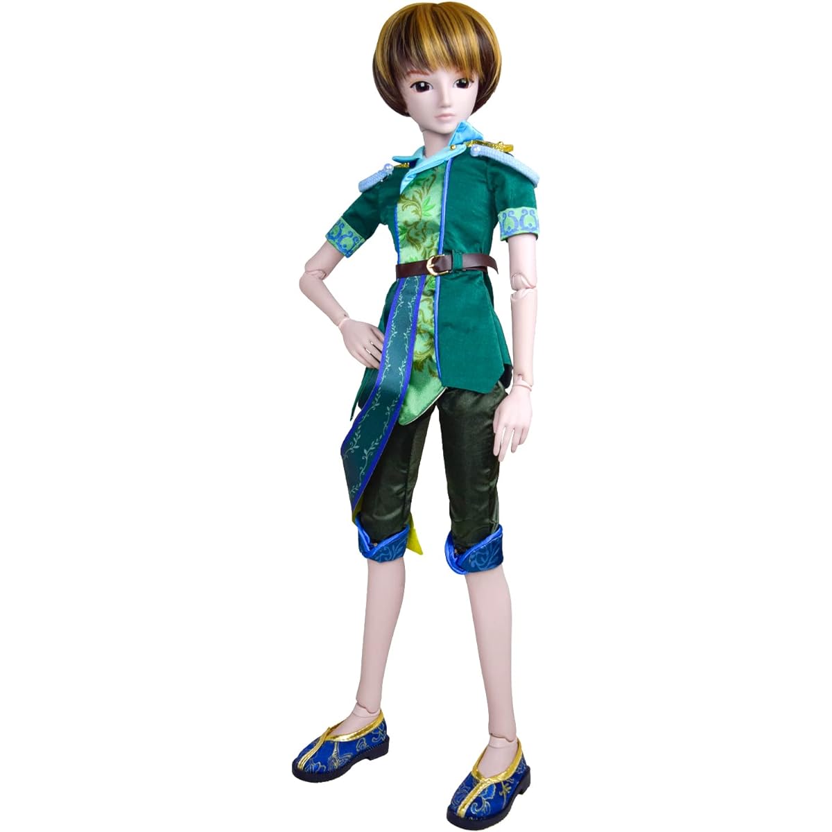 Proudoll 1/3 BJD Doll 60cm 24inch Male Ball Jointed SD Doll 22 Joints Movable PVC DIY Doll Customized Jungle Boy Action Figure Wig + Clothes + Shoes + Basic Makeup