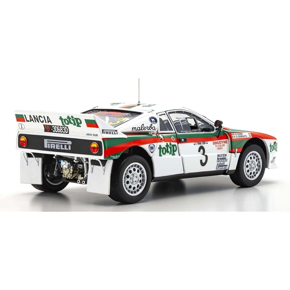 Kyosho Original 1/18 Lancia Rally 037 1985 Elbara Rally #3 Completed Product KS08306G