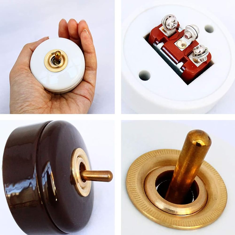 Axis/Homestead+Switch+Ceramic Switch Brown+Toggle Switch+HS2339