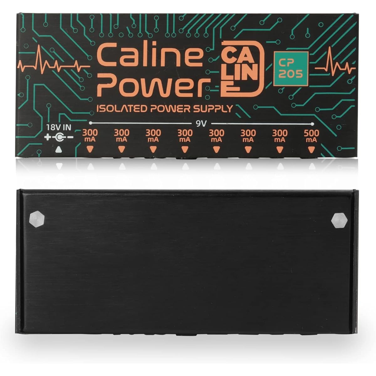 Caline CP-205 Guitar Power Supply 8 Truly Isolated DC Outputs for 9V Effect Pedal