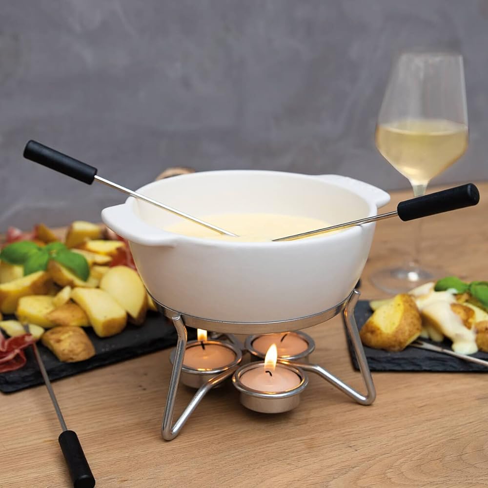 Boska Cheese Fondue Set for 4 people 853548, White 750ml