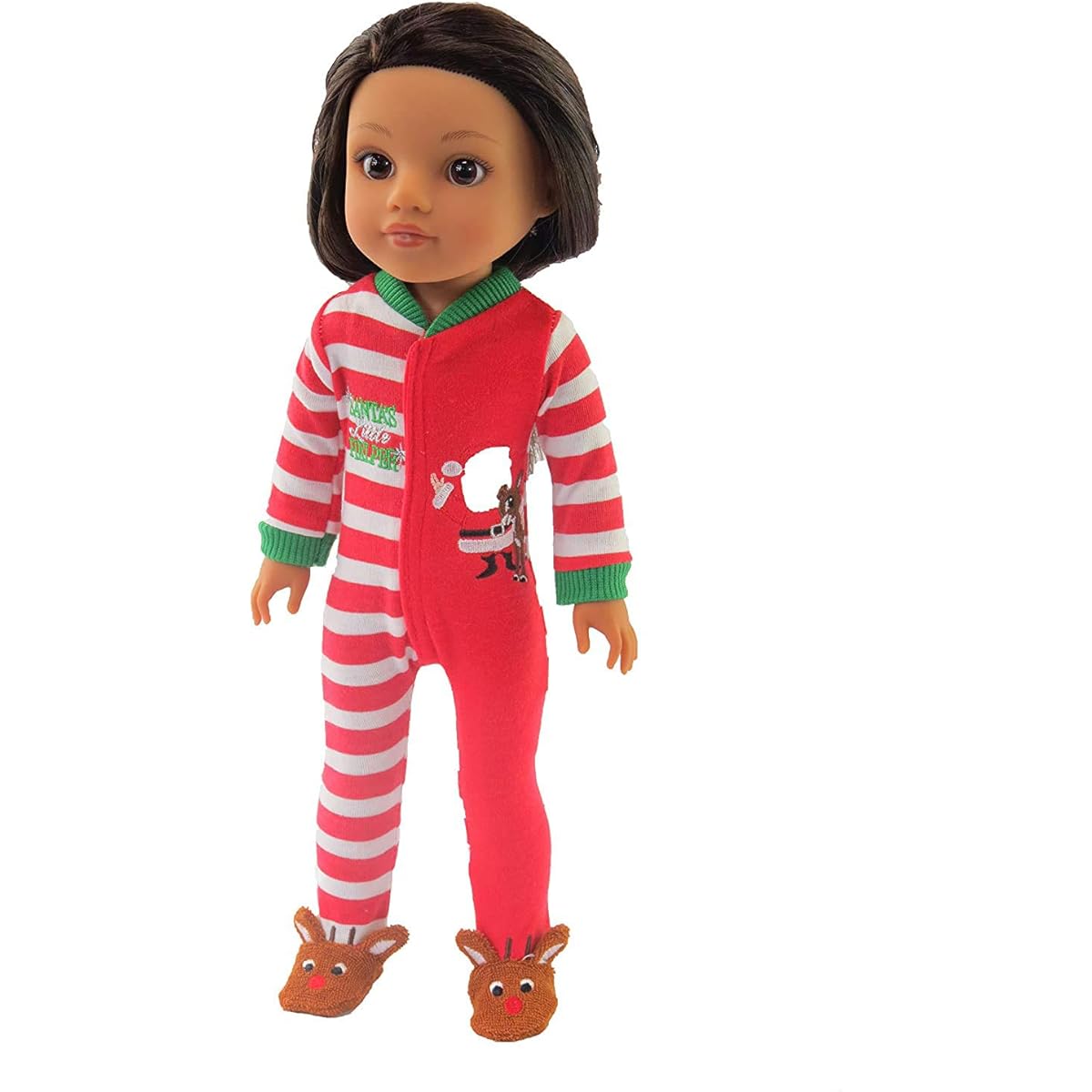 Santa's Little Helper Onesie 14" for Wellie Wisher Dolls 14"