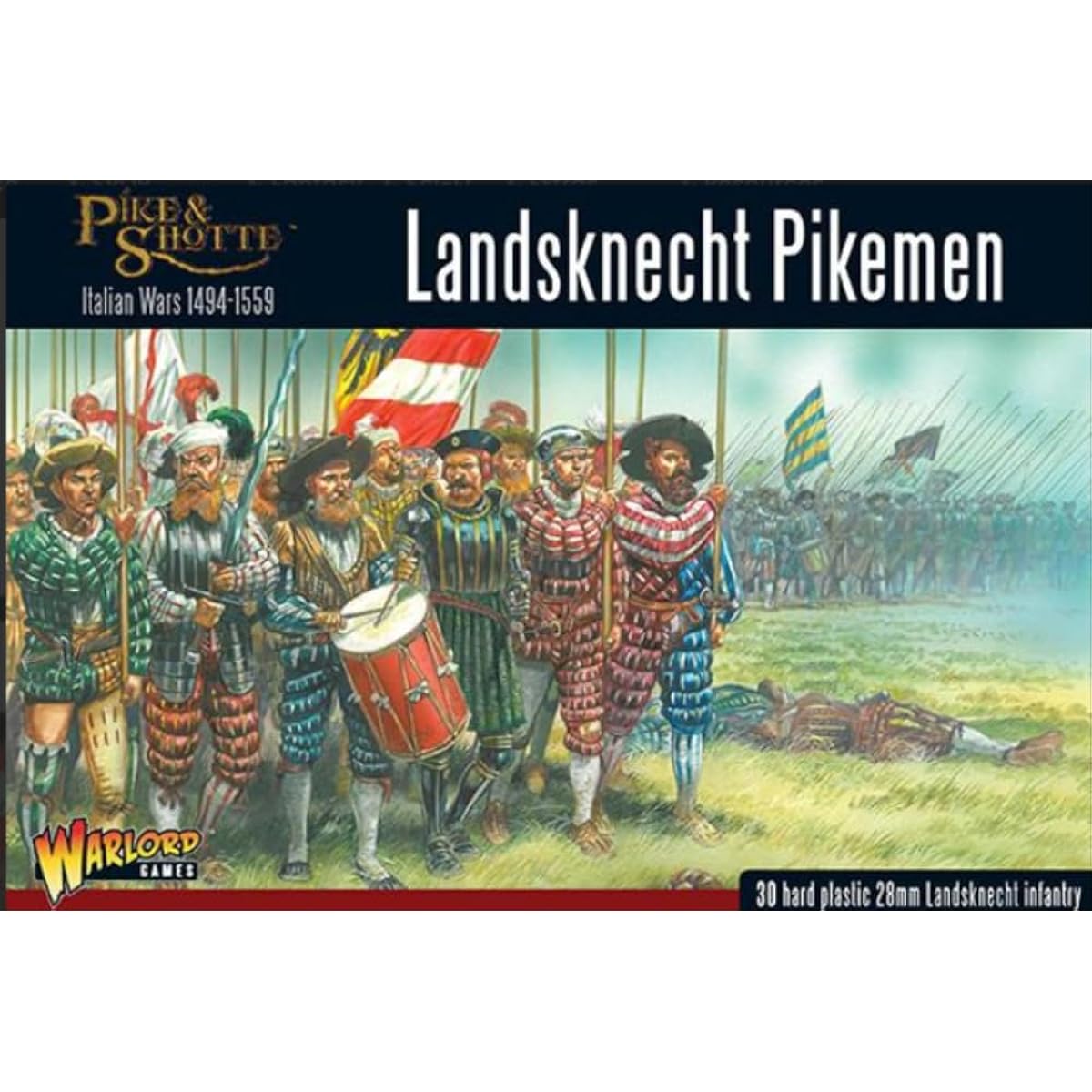 Warlord Games - Italian Wars - Landsknechts Pikemen (30) (28mm scale)
