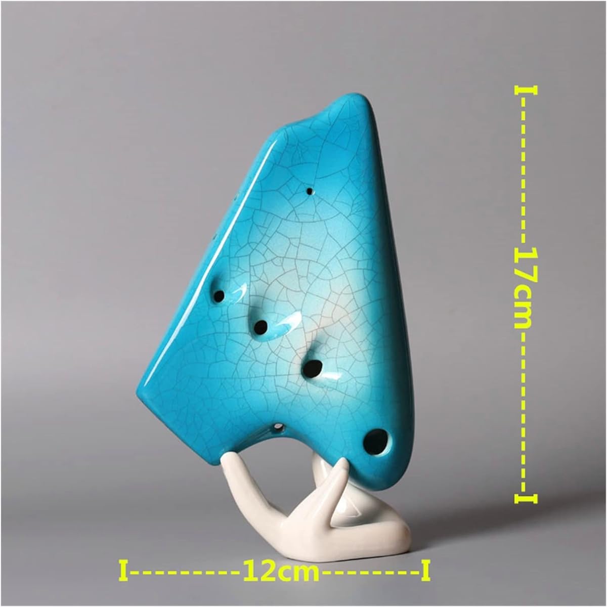 New Gradient Crack Three-pipe Ocarina Musical Instrument Student Adult Play Ceramic Ocarina Musical Instrument Ocarina Musical Instrument (1)
