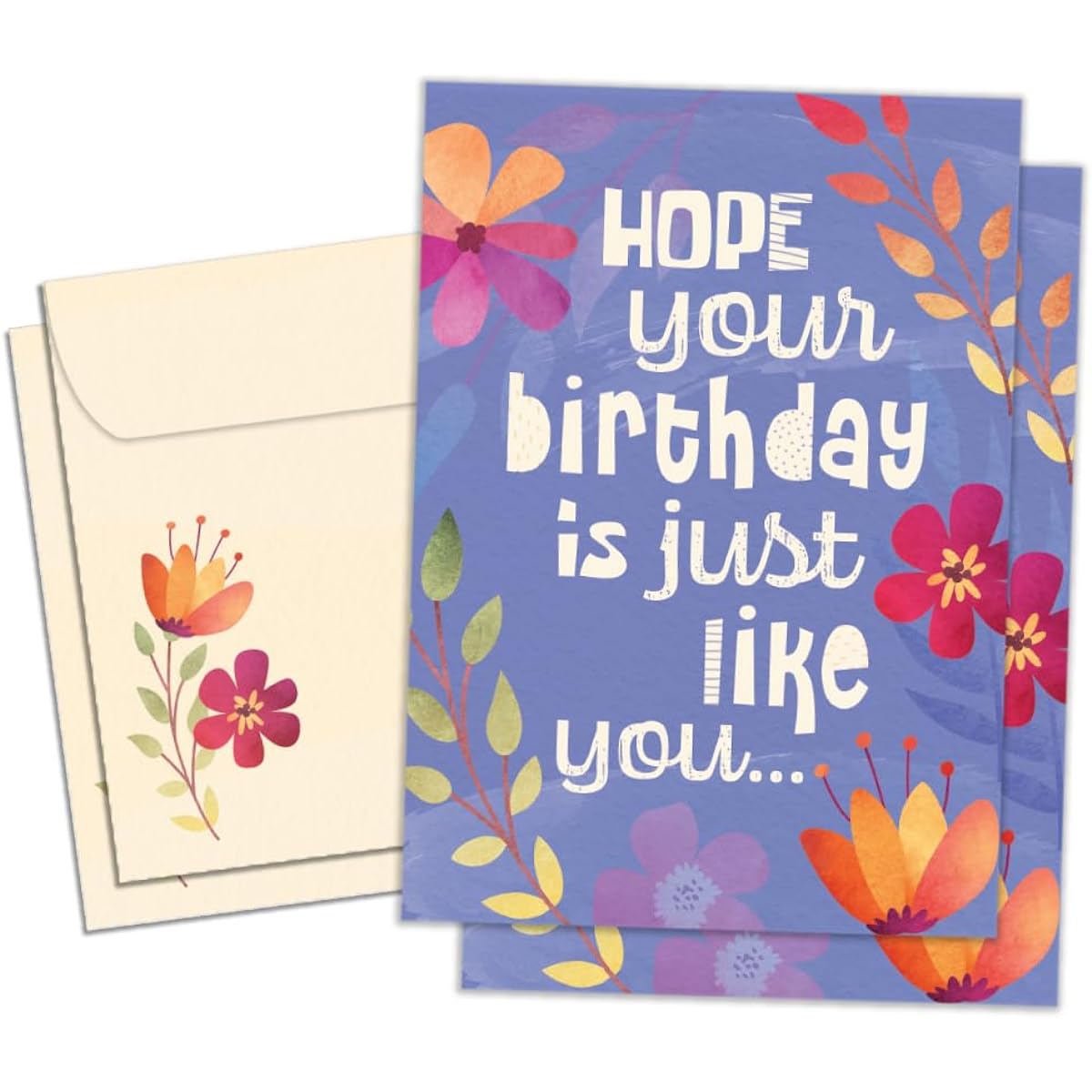 Tree-Free Greetings Birthday Greeting Cards, Eco-Friendly, Made in the USA, 100% Recycled Paper, 5" x 7", The Best (GT61217)