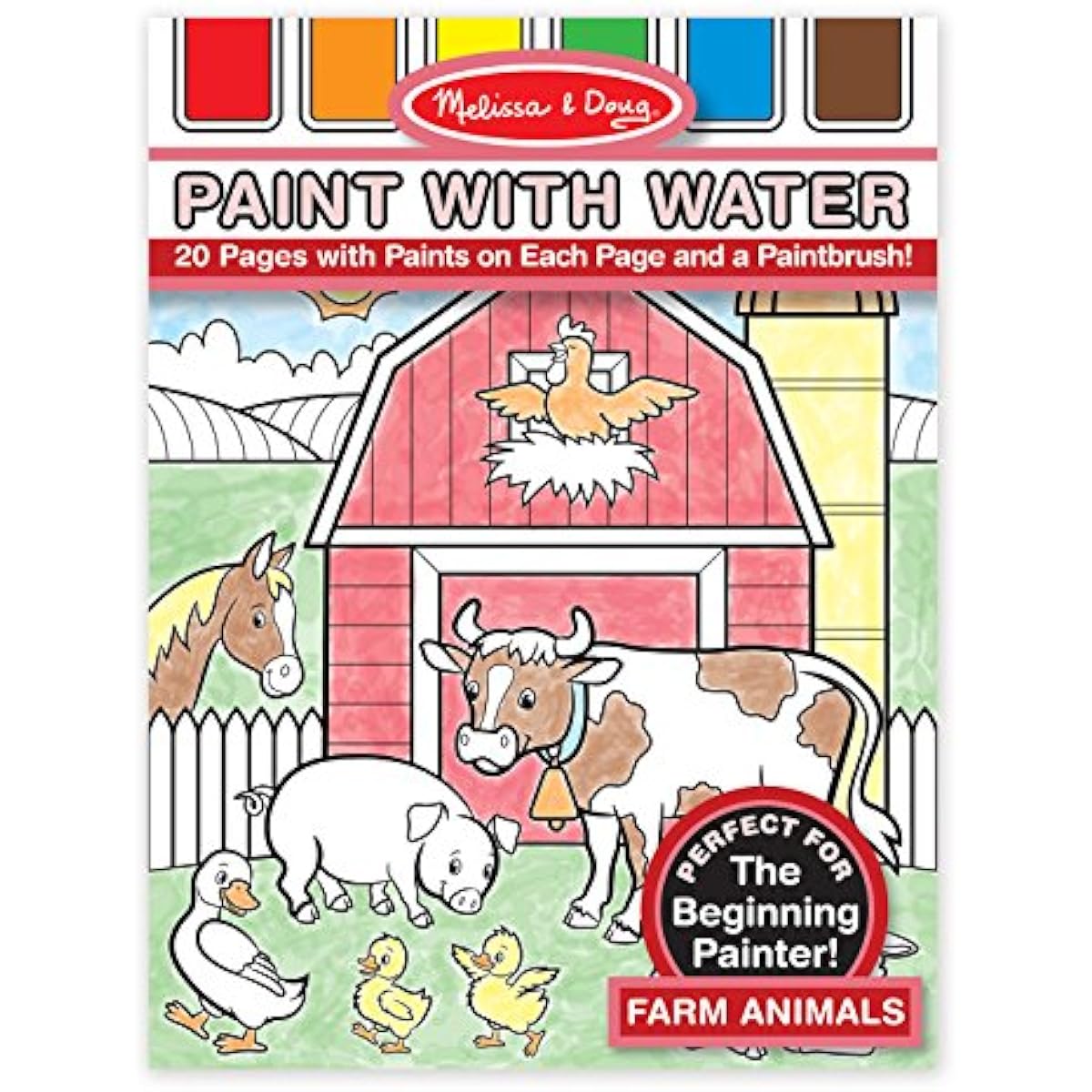 Melissa & Doug Paint with Water Farm Animals MDPWW-4165