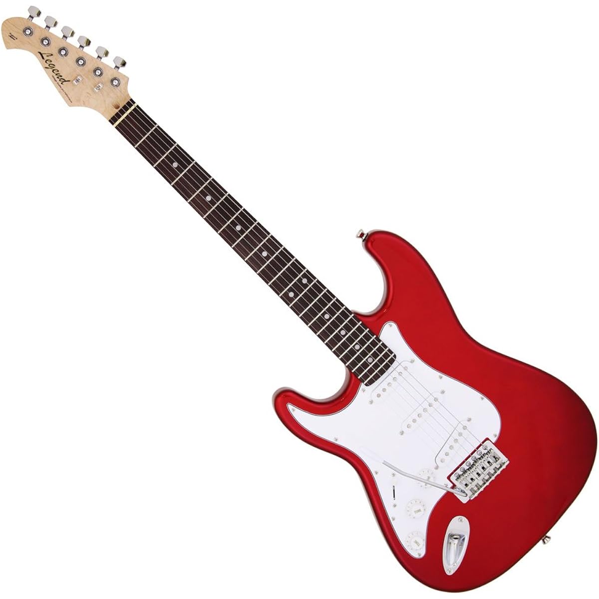 Legend Electric Guitar LST-Z L/H CA Candy Apple Red Left Hand Stratocaster Type with Soft Case