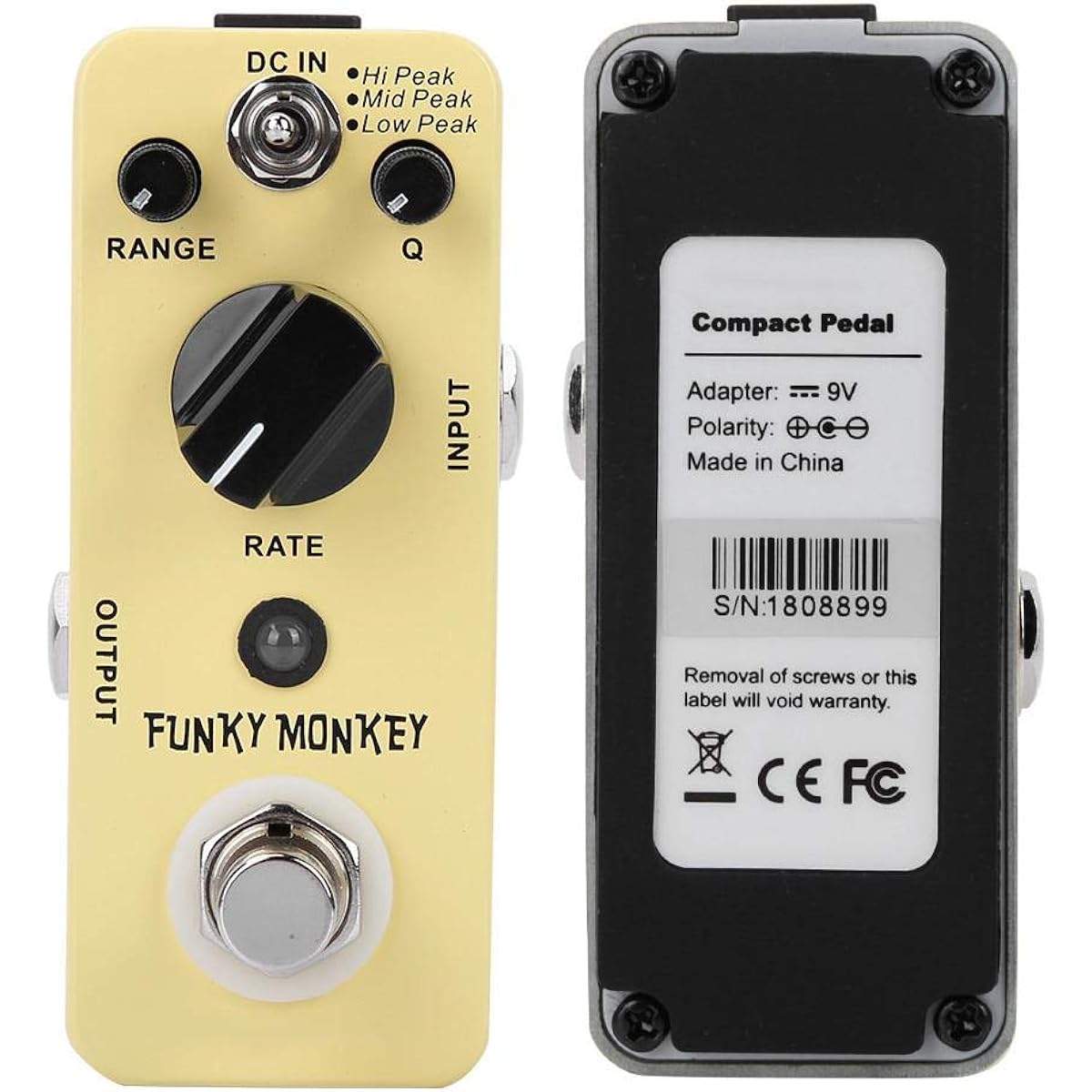 Wah Guitar Effect Pedal, DC 9V True Bypass 3 Modes Guitar Effect Pedal with Sticker, Portable for Musical Instrument Guitarist Enthusiasts