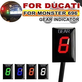 Digital Meter Display Motorcycle Electronics 1-6 Level Speed Gear Indicator Ducati Monster 696 Monster 696 Accessories Digital Gear Display Meter Indicator Meter Display