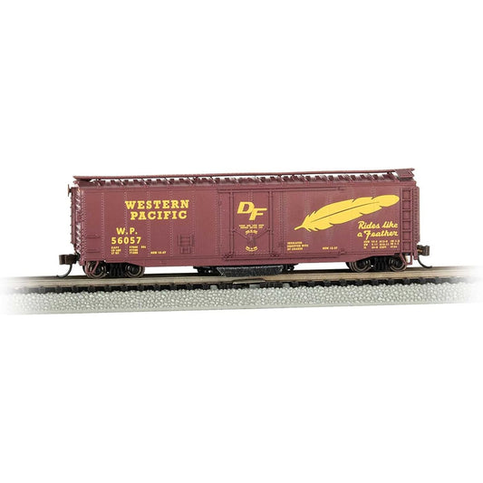 Bachmann Trains - 50' Plug Door Truck Cleaning Box Vehicle - Western Pacific™ - N Scale