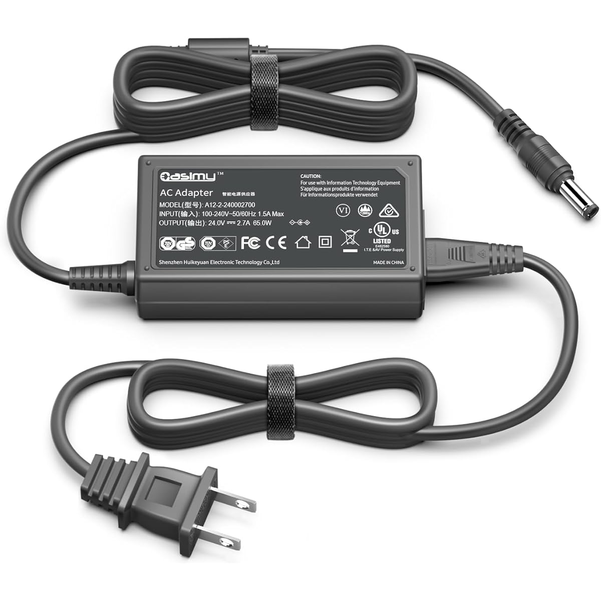 CASIMY 24V 2.5A Adapter Compatible with Kodak PD-450 PD-450W PD460 PD-460 PD-460B PD460W PD-480 PD-480W PD450 PD450W PD480 PD480W Kodak EasyShare Series 3 PD3 Instant Photo Printer Dock Power Supply