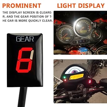 Digital Meter Display Gear Indicator Yamaha YZF-R1 YZF R1 YZFR1 2001-2004 2005 2006 2007 2008 Motorcycle Accessories 6 Level Speed Display Meter Indicator Meter Display
