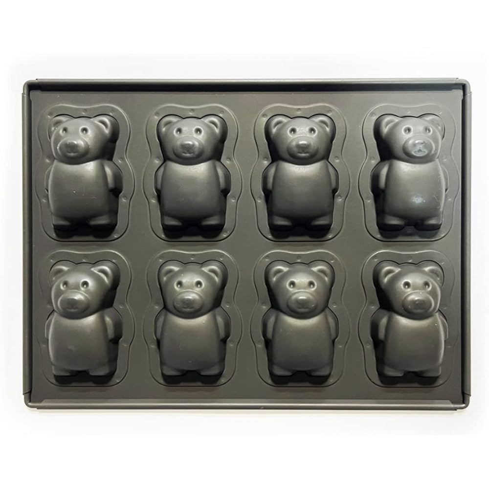 Matsunaga Seisakusho MB Teflon treated Kumagoro (Kumagoro) top plate 8P black