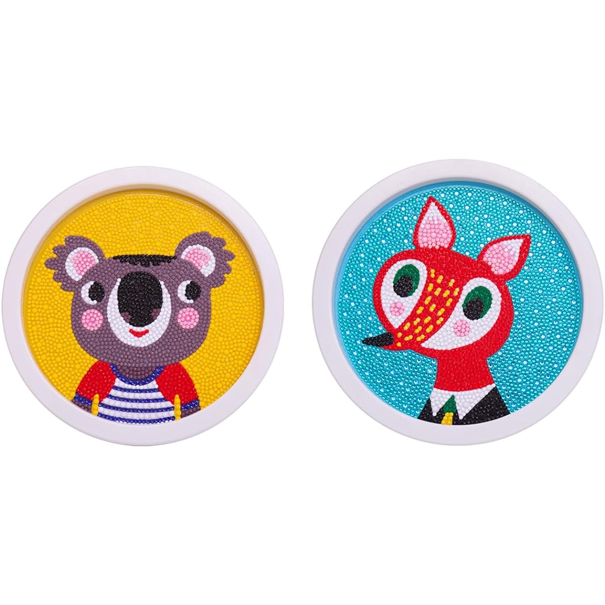 BESTING Diamond Painting with Frame Mosaic Gem Stickers DIY Art Project Kit Holiday Craft Supplies Gift Home Decoration(DPRF2020A2KF) 2 Pack