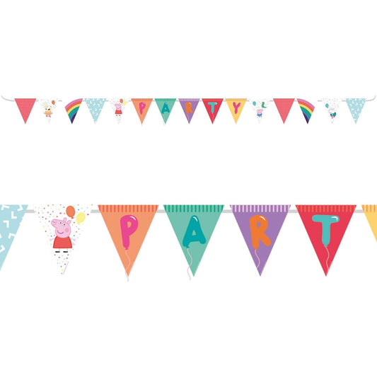 (PKT) Peppa Pig Pennant Banner for Kids (4m) - Dinosaurs