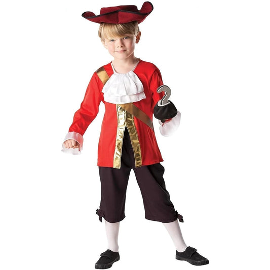 (Small: 3-4 years) - Rubie's Official Child's Disney Alice in Wonderland Captain Hook Costume - Small