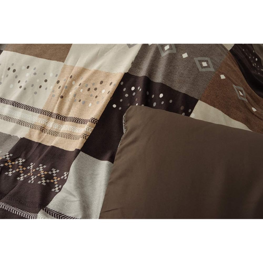 Ikehiko Kotatsu Duvet Cover Large Rectangular Cynthia Approx. 215 x 325 cm Brown Washable #5195179