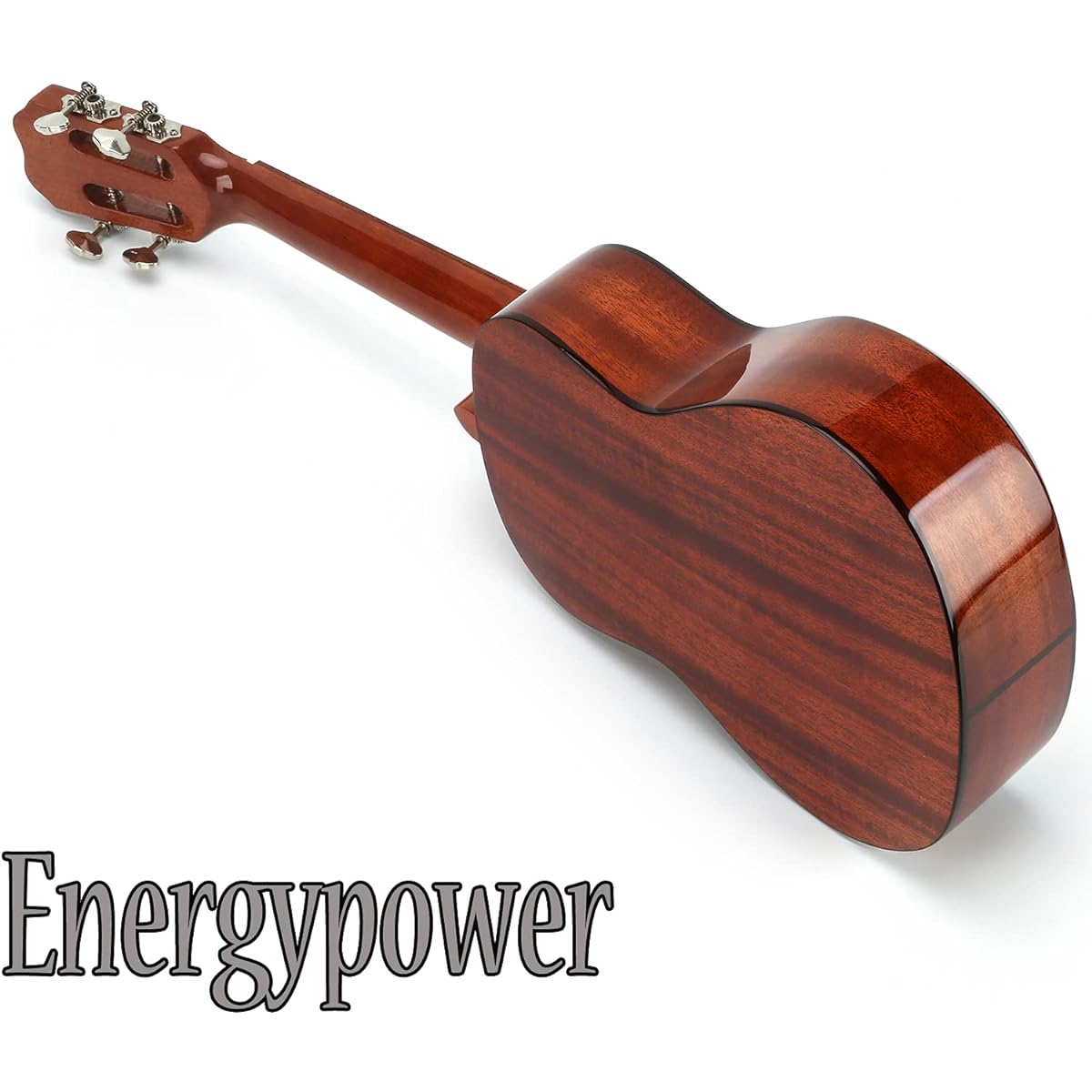 EnergyPower EP-2DS Ukulele Concert Deluxe Model Spruce Top Slotted Head 23 Inch Original Hard Case Included Spruce/Mahogany Solid Fluorocarbon Strings Natural Abalone Inlay Hawaiian Instrument (EP-2DS [Spruce Concert])