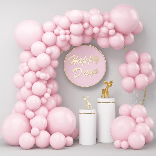 100pcs Light Pink Balloons 18 12 5 inch Pink Balloons Assorted Sizes Pastel Pink Large Latex Party Balloons Matte Pink Balloon Garland Kit for Baby Shower Birthday Wedding Anniversary Decorations