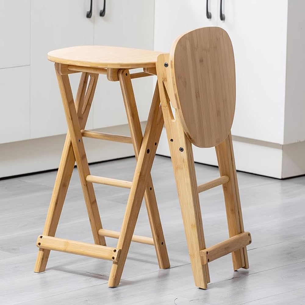 Counter chair high chair chair high stool folding stool counter chair counter chair chair counter guitar chair kitchen chair kitchen chair kitchen indoor folding bamboo finished product