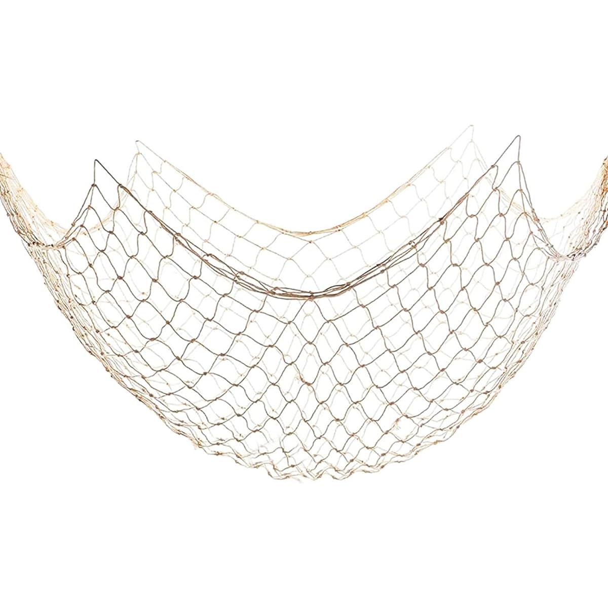 Fishnet Decorations for Party Natural Cotton Hawaiian Party Fishnet Decor Nautical Theme Cotton Fishnet Room Party Accessories Set of 2