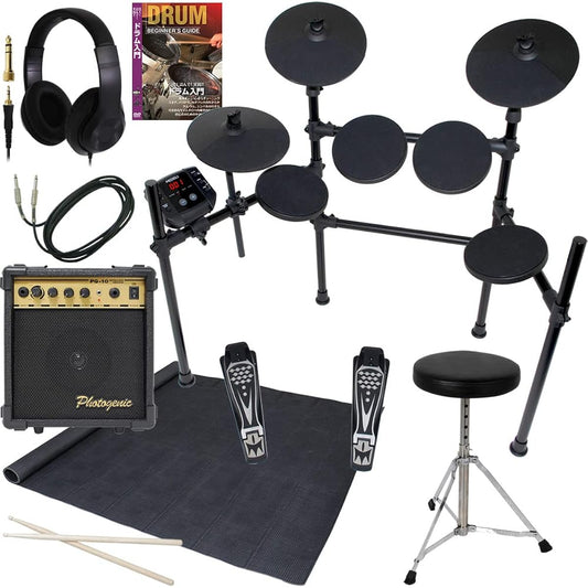 MEDELI Electronic Drum DD-401J DIY KIT Sakura Instrument Original Set [Includes instructional DVD, amplifier, cable, drum mat, chair, and headphones]