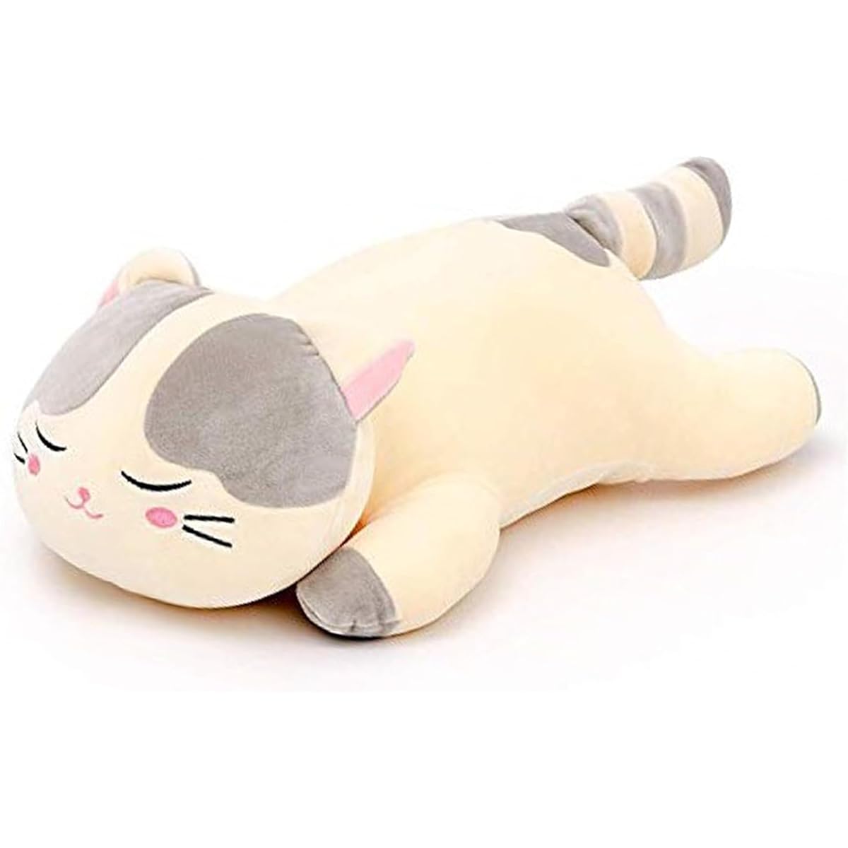 Lazada Kids Pillow Plush Cat Pillow Pet Gift for Toddler Girls 22 Inch Brown