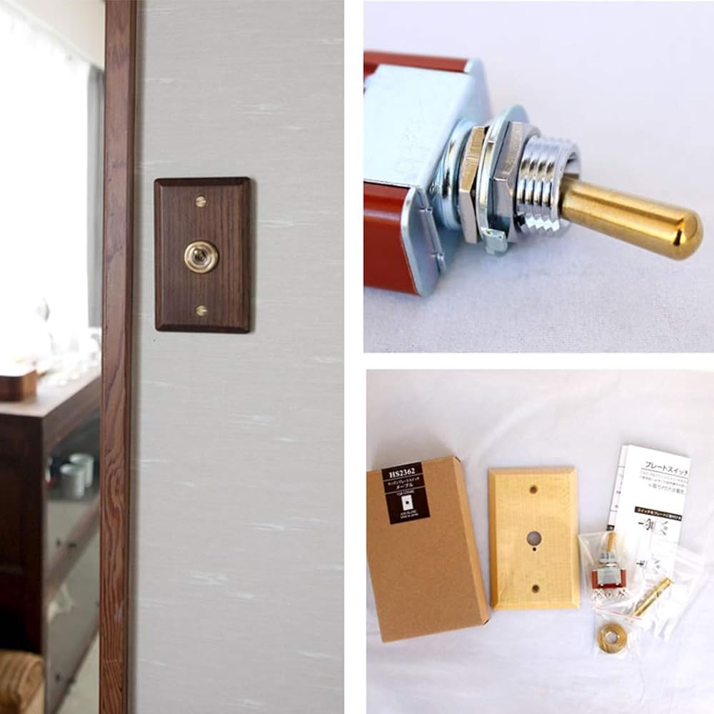 Axis/Homestead+Switch+Woden Plate Switch Ash+Toggle Switch+HS2361