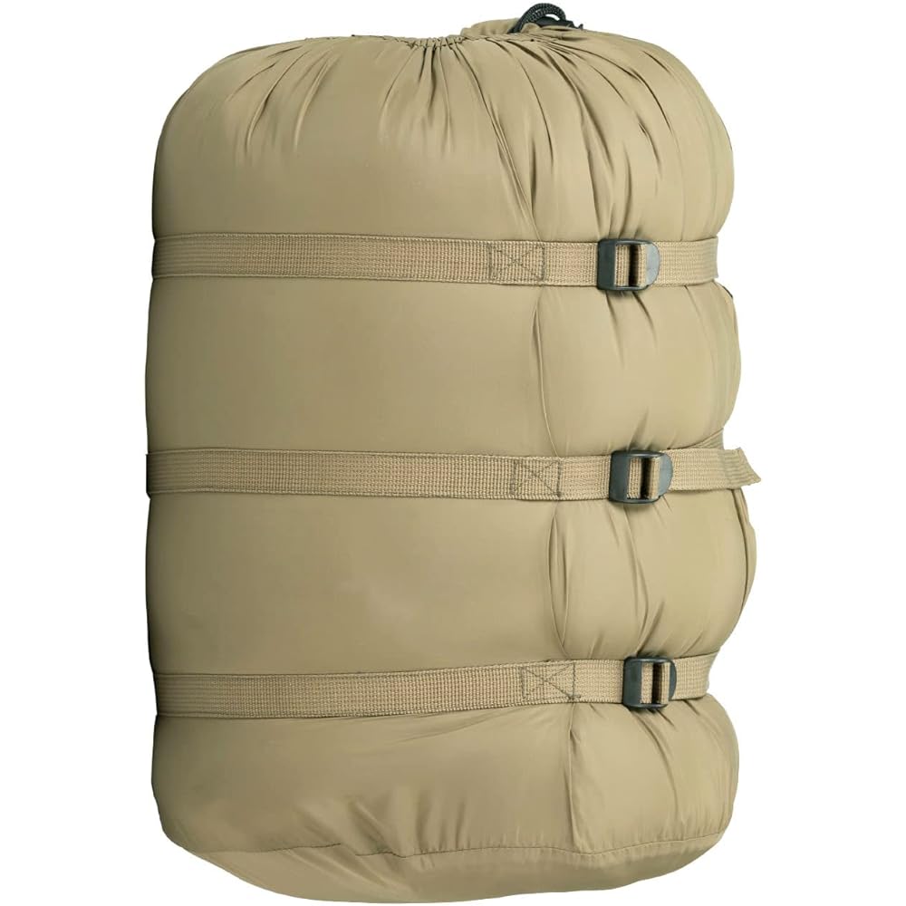 BUNDOK Mummy-type sleeping bag BDK-61 Sleeping bag Suitable temperature -5℃ Camping Length 220cm Width 90cm Sand Beige Single